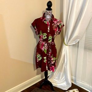 EXPRESS belted shirt dress